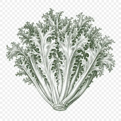 Endive botanical illustration