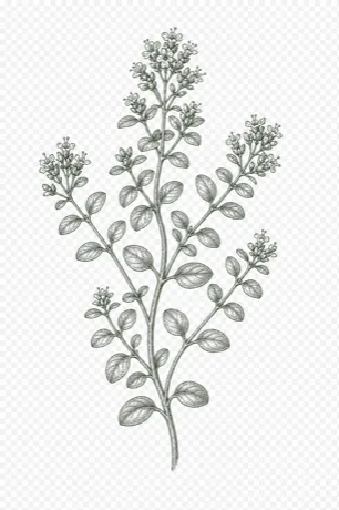 Marjoram botanical illustration