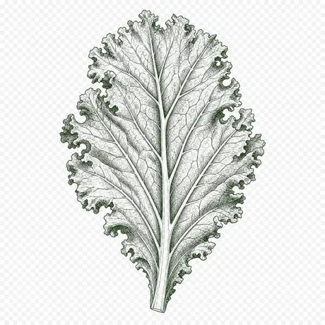 Mustard Greens botanical illustration