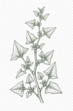 New Zealand Spinach botanical illustration