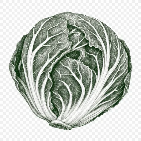 Radicchio botanical illustration