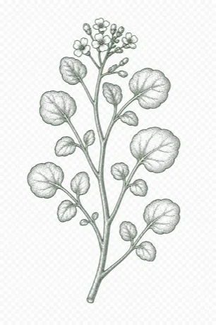Watercress botanical illustration